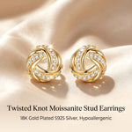 Diamond-studded Entwined Triangular Stud Earrings Exquisite Sweet Earrings for Women Affordable Luxury Gifts Commuting Jewelry