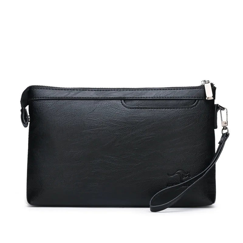 Luxury Brand Men's Wallet Men Long Purse Wallet Male Clutch Bag PU Leather Zipper Wallet Men Business Envelope Wallet Coin Purse
