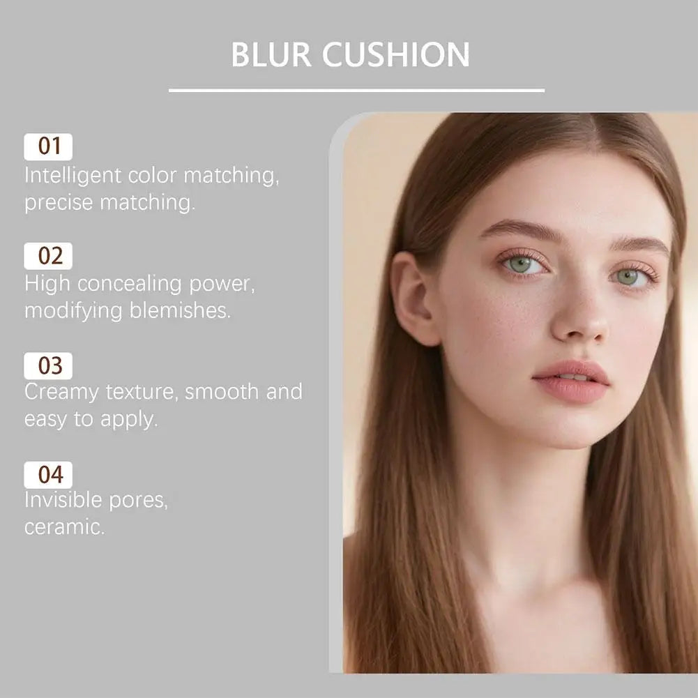 LUVIE GLOW Mushroom Head Air Cushion BB Cream Foundation Cream Face Concealer Moisturizing Waterproof Magic Foundation Makeup