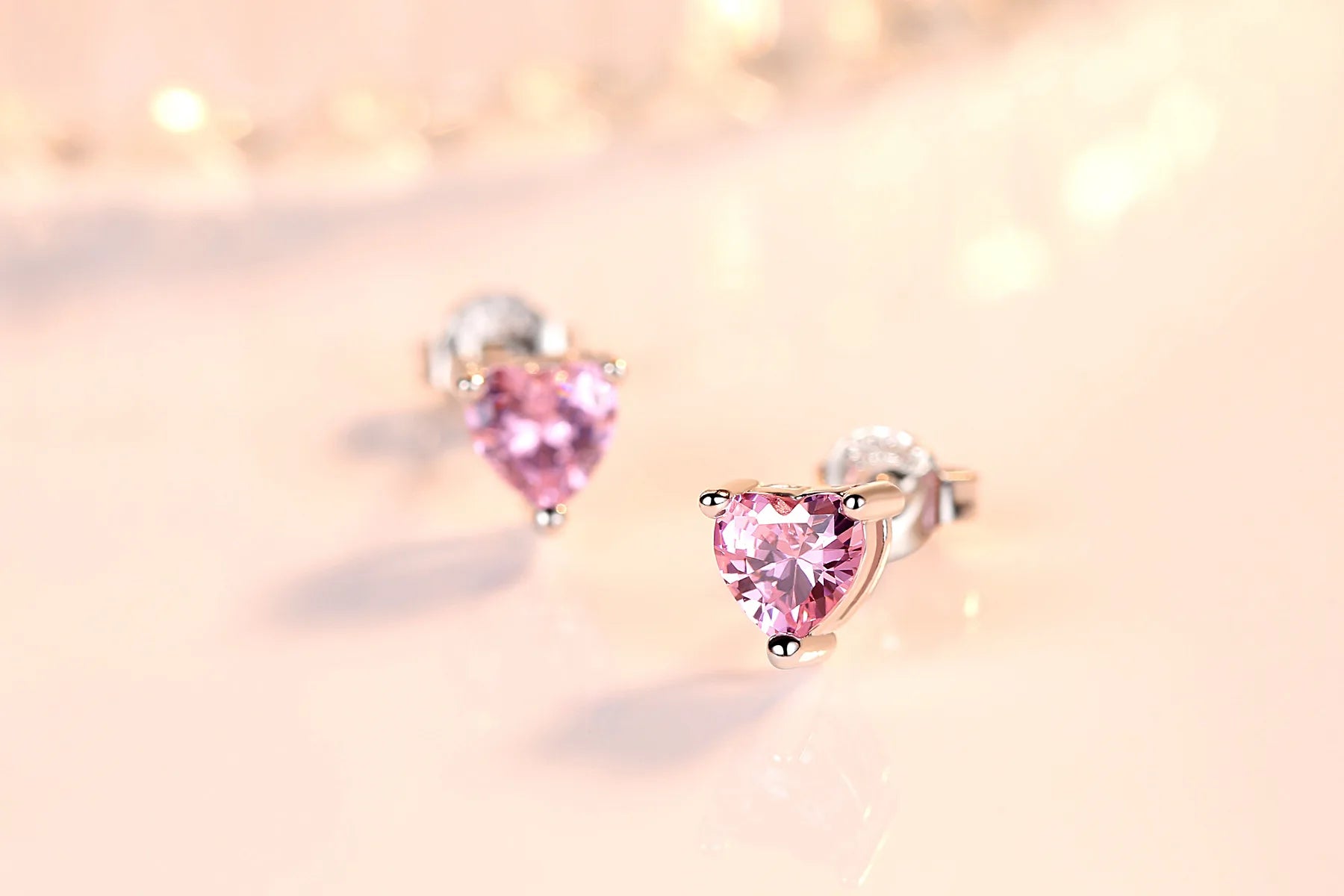 Drop Earrings Women Engagement Party Exquisite Ear Accessories Fashion Jewelry Temperament Sweet Pink Pear Cubic Zirconia