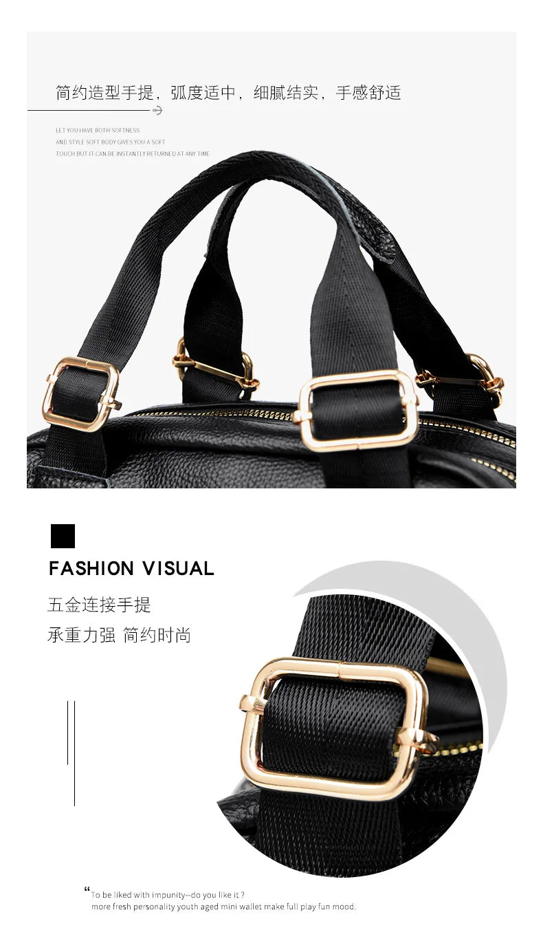 Luxury Designer Purse and Handbag Fashion High Quality Women's Shoulder Bag Large Capacity Soft Leather Locomotive Crossbody Bag