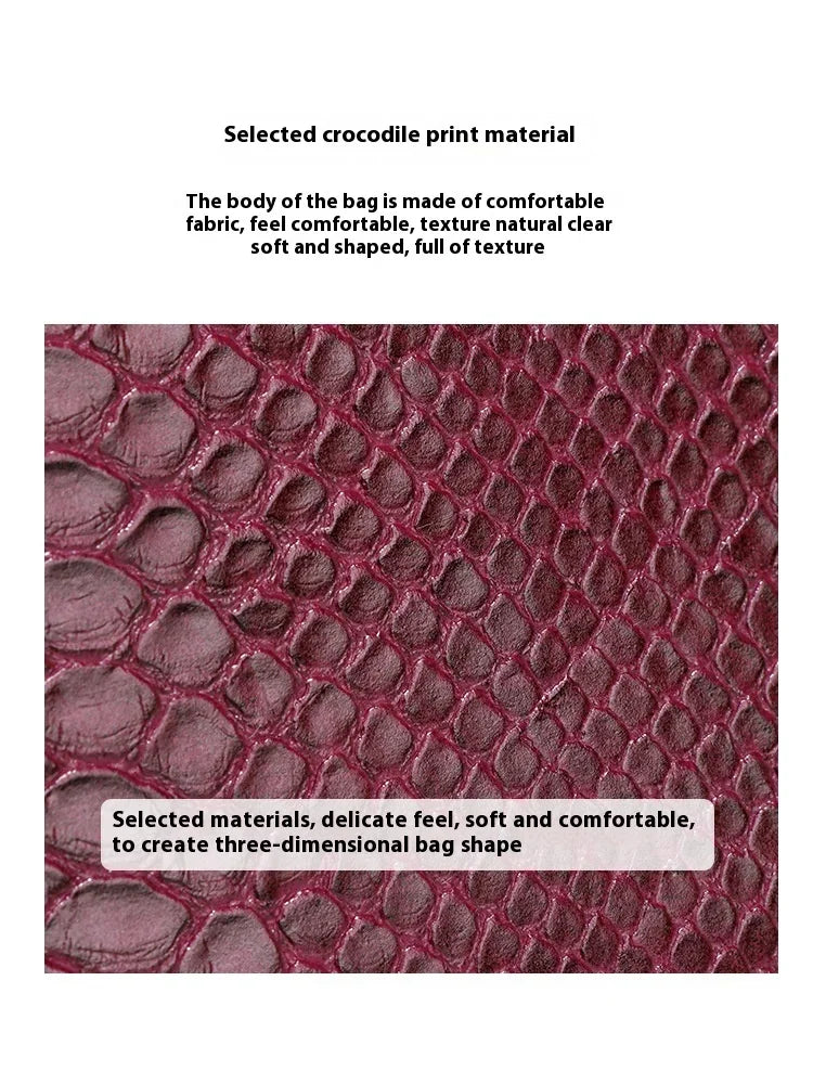 Luxury Design Top-Handle Bag for Women Evening Handbag Long Purse PU Snakeskin Pattern Crossbody Shoulder Bags Fashion Outfits