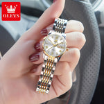 OLEVS Luxury Brand Watch for Women Fashion Quartz Women's Watches Waterproof Stainless Steel Elegant Ladies Wristwatch Original