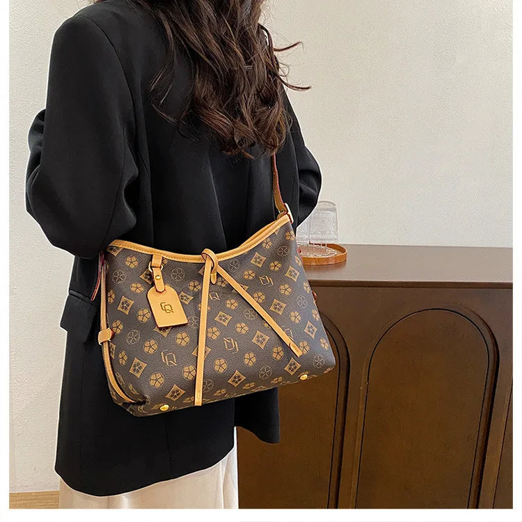 Luxury Brand Women's Shoulder Bag Premium Leather Ladies Crossbody Shoulder Handbags Elegent Ladies Totes Purses