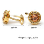 French Cufflinks Fashion Men's Women's New Wedding Accessories Round Natural Shell Shirt Cuff Links Button for Men Wedding Gifts
