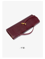 Luxury Design Top-Handle Bag for Women Evening Handbag Long Purse PU Snakeskin Pattern Crossbody Shoulder Bags Fashion Outfits