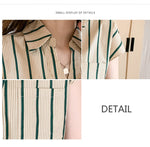 Fashion striped women blouses New Spring Summer ladies shirts sleeveless bottoming shirts Tops blusa mujer