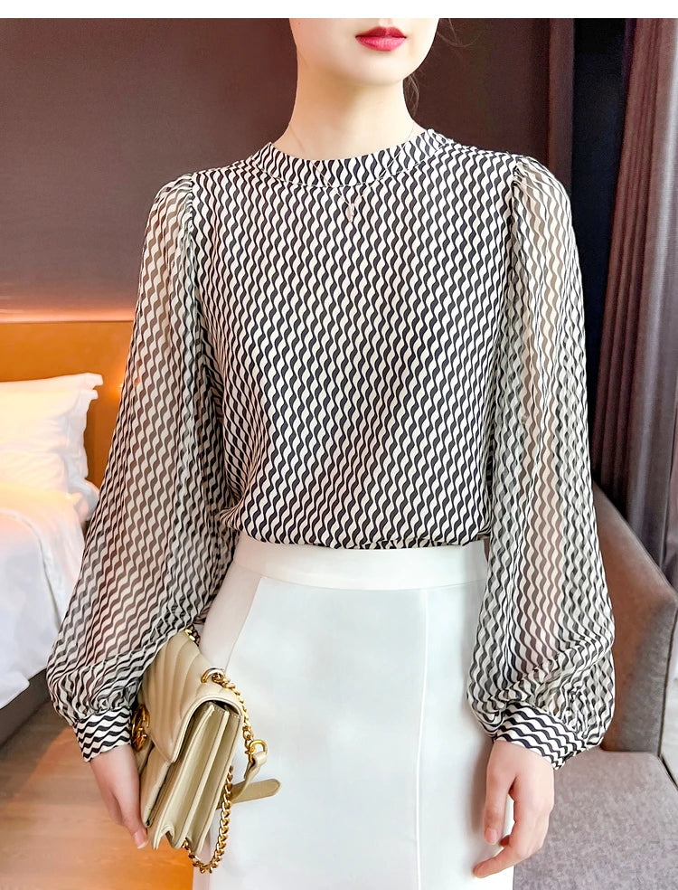Spring Summer Stylish chiffon shirts Women Blouses for a Chic Look Fashion ladies tops blusa mujer