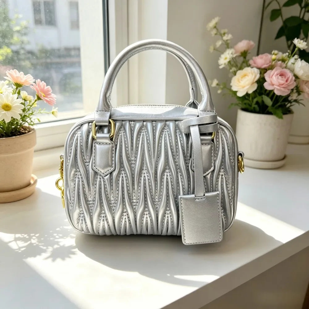 Luxury Designer Handbag for Women, Premium Elegant Top Handle Crossbody Single Shoulder Versatile City Daily Commute Purse