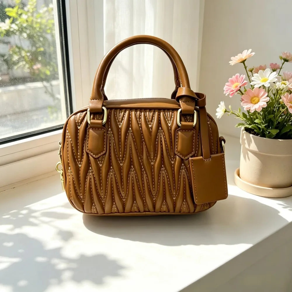 Luxury Designer Handbag for Women, Premium Elegant Top Handle Crossbody Single Shoulder Versatile City Daily Commute Purse