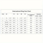 Fashion Rose Golden Rings For Women Vintage Accessories Full Black White cubic zirconia Shiny Ring Fine Jewelry