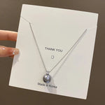 Women Pearl Pendant Necklace Minimalist Niche High-end Clavicle Chain Luxury Fashion Jewelry Accessories