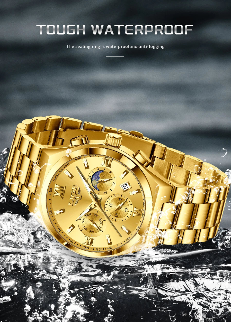 LIGE Top Brand Luxury Watch Women Simple Ladies Analog Quartz Wrist Watches Fashion Casual Waterproof Female Clock Montre Femme