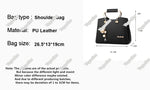 Luxury Handle Bags For Women PU Leather Pendant Crossbody Bag Large Capacity Messenger Handbag Middle-aged Mommy Bags Tote Purse