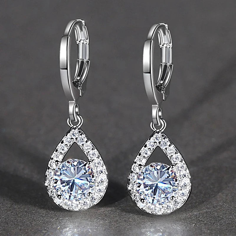 New Waterdrop Shaped Drop Earrings for Women Simple and Elegant Lady's Ear Accessories Daily Wear Fashion Versatile Jewelry