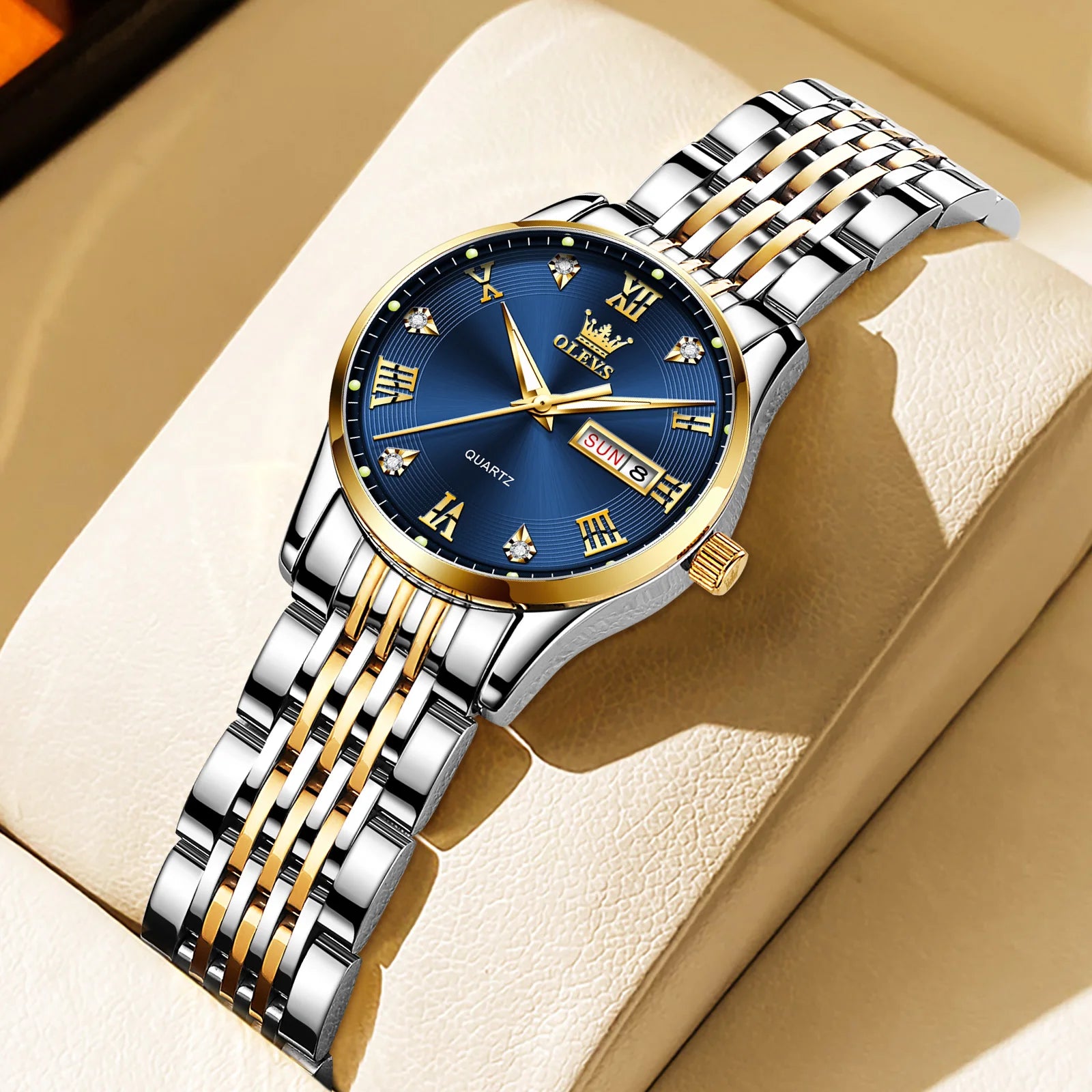 OLEVS Luxury Brand Watch for Women Fashion Quartz Women's Watches Waterproof Stainless Steel Elegant Ladies Wristwatch Original
