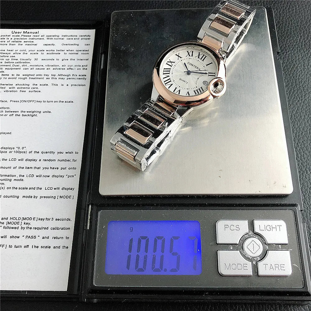 Luxury Women Quartz Watch Elegant Calendar Display Ladies Watches Top Brand Fashion Stainless Steel Wristwatches Clock Gift