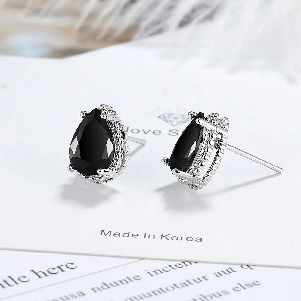 Drop Earrings Women Engagement Party Exquisite Ear Accessories Fashion Jewelry Temperament Sweet Pink Pear Cubic Zirconia