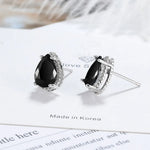 Drop Earrings Women Engagement Party Exquisite Ear Accessories Fashion Jewelry Temperament Sweet Pink Pear Cubic Zirconia