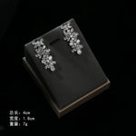4pcs Bridal Jewelry Sets For Wedding Zirconia CZ Saudi Dubai Indian Necklace Earring Bracelet Set For Women Party Prom Jewelley