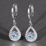 New Waterdrop Shaped Drop Earrings for Women Simple and Elegant Lady's Ear Accessories Daily Wear Fashion Versatile Jewelry