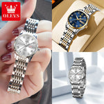 OLEVS Luxury Brand Watch for Women Fashion Quartz Women's Watches Waterproof Stainless Steel Elegant Ladies Wristwatch Original
