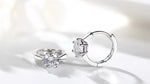 Stud Earrings For Women Classic Six Claw Clear AAA+Cubic Zirconia Rose Gold Color Fashion Jewelry For Female KAE094