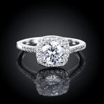 Fashion Rings For Women  Wedding Engagement Jewelry Accessory Cubic Zircon Stone Promise Finger Ring Anillos Femme