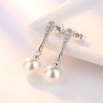 Drop Earrings Women Engagement Party Exquisite Ear Accessories Fashion Jewelry Temperament Sweet Pink Pear Cubic Zirconia