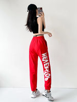 European American Style Sports Pants for Women Trendy High Waist Casual Woman Trousers Spring Summer New Fashion Y2K Pants