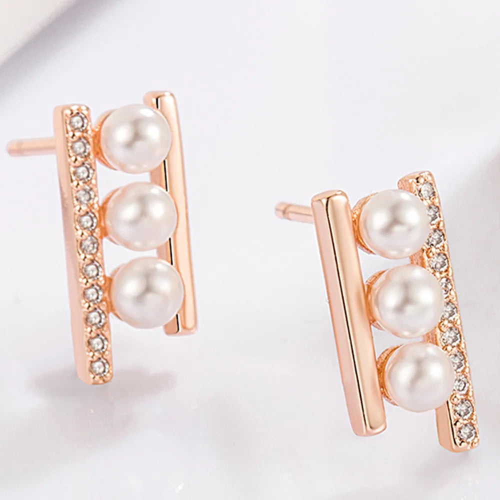 Drop Earrings Women Engagement Party Exquisite Ear Accessories Fashion Jewelry Temperament Sweet Pink Pear Cubic Zirconia
