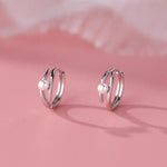 925 Sterling Silver Pearl Earrings Luxurious Exclusive Design Exquisite Simple Fashionable Ear Accessories for Women