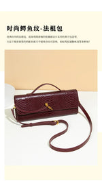 Luxury Design Top-Handle Bag for Women Evening Handbag Long Purse PU Snakeskin Pattern Crossbody Shoulder Bags Fashion Outfits