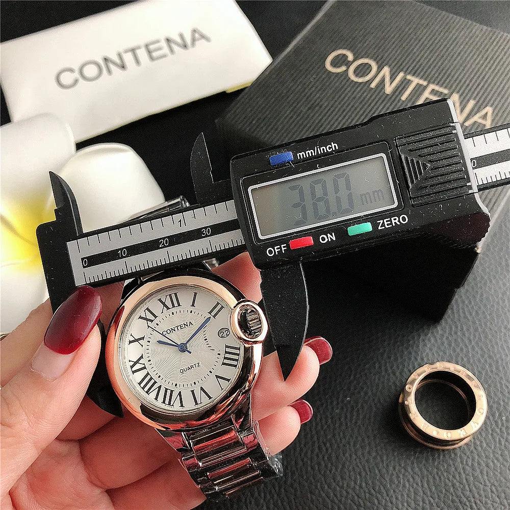Luxury Women Quartz Watch Elegant Calendar Display Ladies Watches Top Brand Fashion Stainless Steel Wristwatches Clock Gift