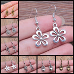Women Drop Earrings Fashion Handmade Simple Design Cute Small Sunflower Flower Rose Chrysanthemum Daisy Pendant Earrings