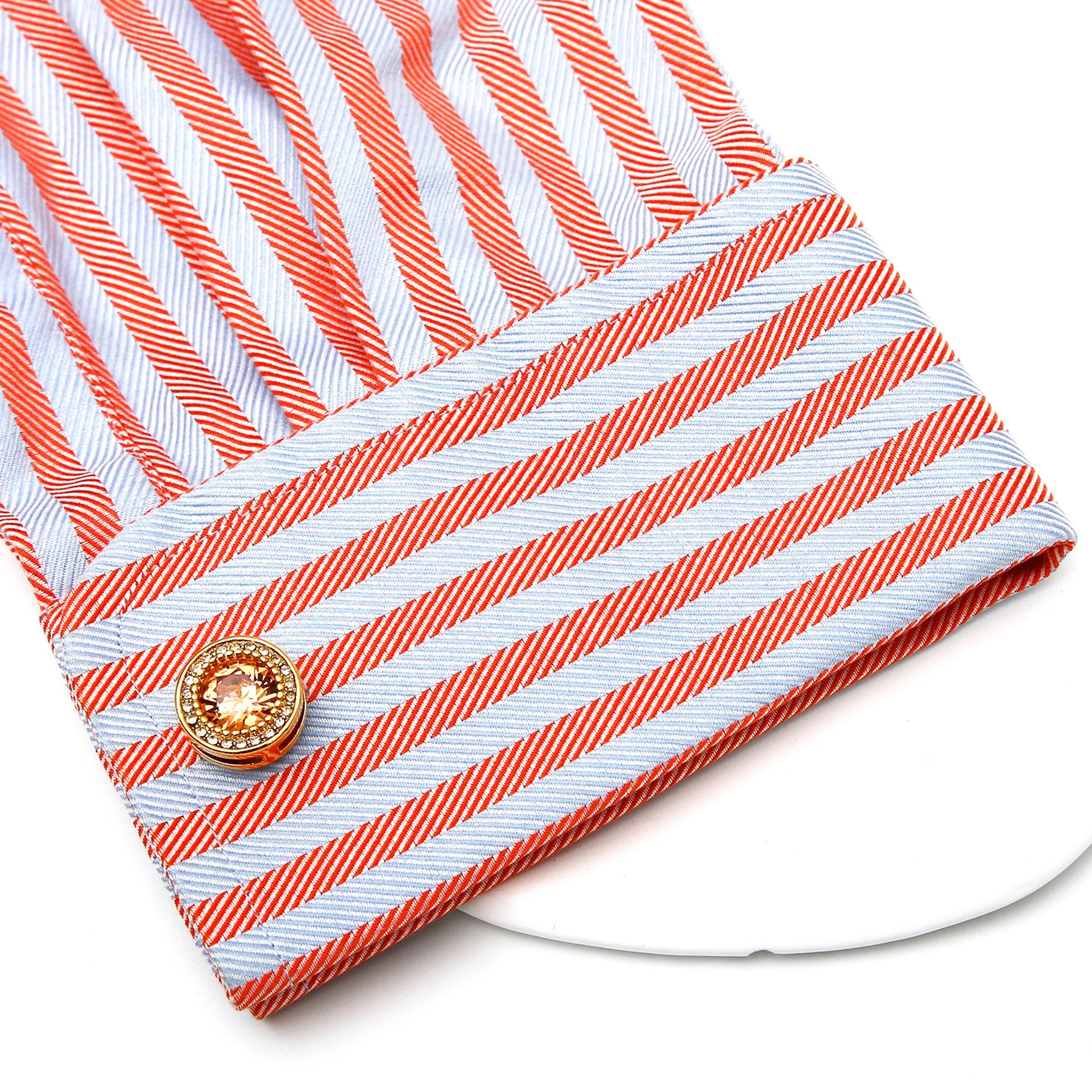 French Cufflinks Fashion Men's Women's New Wedding Accessories Round Natural Shell Shirt Cuff Links Button for Men Wedding Gifts