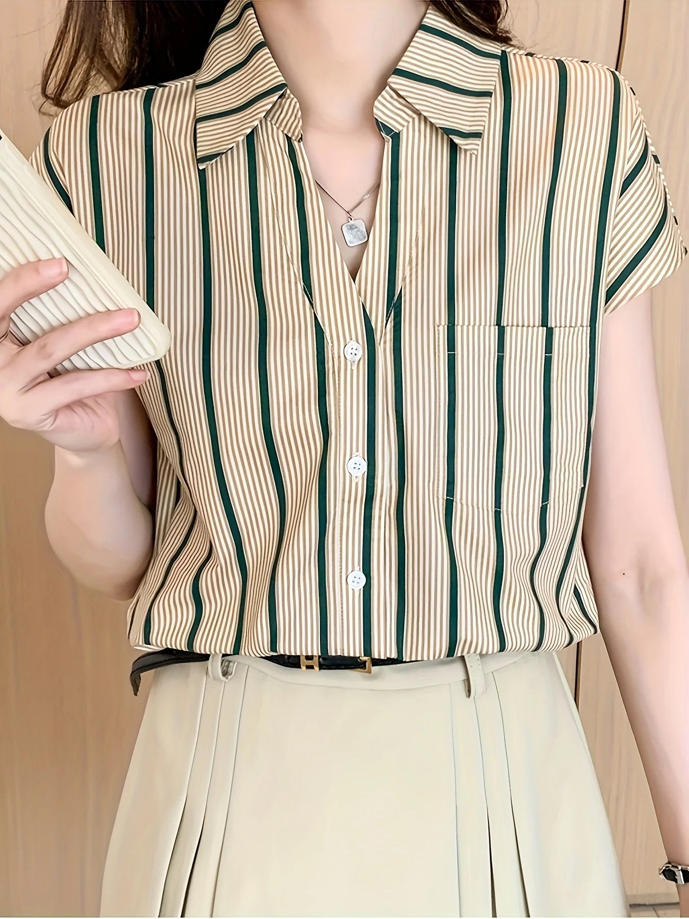 Fashion striped women blouses New Spring Summer ladies shirts sleeveless bottoming shirts Tops blusa mujer