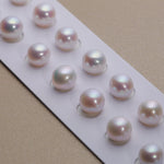 Classic 925 Sterling Silver Ear Hook Natural Freshwater Pearl Round Pearl Earring Jewelry 5A Earring Ear Hook Akoya Pearl EAT