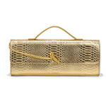 Luxury Design Top-Handle Bag for Women Evening Handbag Long Purse PU Snakeskin Pattern Crossbody Shoulder Bags Fashion Outfits