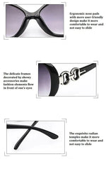 Luxury Sunglasses for Women Brand Design Full Star Sun Glasses Female Mirror Retro Square Ladies Eyewear UV400 Driving Shopping