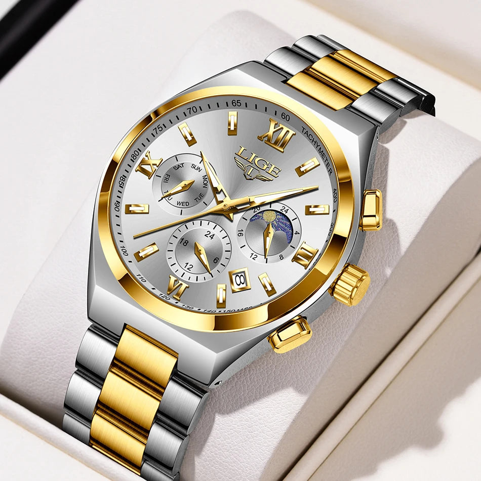 LIGE Top Brand Luxury Watch Women Simple Ladies Analog Quartz Wrist Watches Fashion Casual Waterproof Female Clock Montre Femme