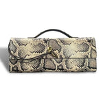 Luxury Design Top-Handle Bag for Women Evening Handbag Long Purse PU Snakeskin Pattern Crossbody Shoulder Bags Fashion Outfits