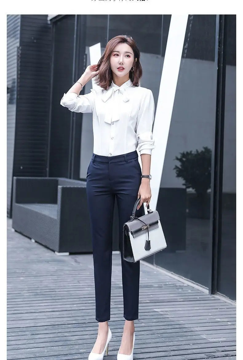 New Style Suit Pants for Women Spring and Summer Thin High Waist Slim Casual Women's Pants Professional Straight Pants