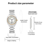 Women's Watch, A Stylish and Refined, Niche and Simple-Style Women's Watch With Stainless Steel Strap, Quartz Movement, A Unique
