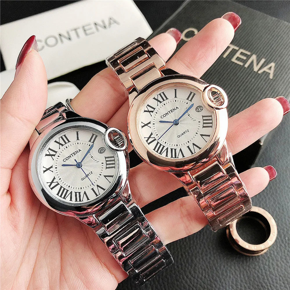 Luxury Women Quartz Watch Elegant Calendar Display Ladies Watches Top Brand Fashion Stainless Steel Wristwatches Clock Gift