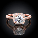Fashion Rings For Women  Wedding Engagement Jewelry Accessory Cubic Zircon Stone Promise Finger Ring Anillos Femme
