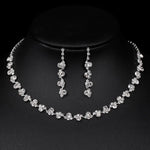 BLIJERY Fashion Bridesmaid Bridal Jewelry Sets for Women Rhinestone Crystal Necklace Earrings Sets Prom Wedding Jewelry Sets
