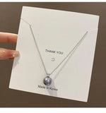 Women Pearl Pendant Necklace Minimalist Niche High-end Clavicle Chain Luxury Fashion Jewelry Accessories