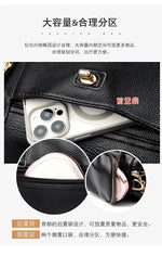 Luxury Designer Purse and Handbag Fashion High Quality Women's Shoulder Bag Large Capacity Soft Leather Locomotive Crossbody Bag