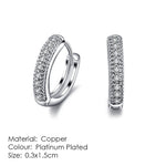 Stud Earrings For Women Classic Six Claw Clear AAA+Cubic Zirconia Rose Gold Color Fashion Jewelry For Female KAE094